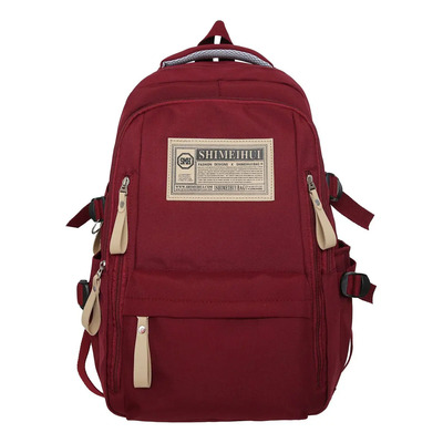 Mochila Antirrobo Para Viaje Estilo Juvenil Casual Unisex Bolsa Mochilas Escolares Para Mujer\u002Fhombres Backpack De Gran Capacidad Multifuncional Color Rojo | Meses sin interés