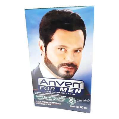 Tinte Para Caballero Tono Castaño Oscuro Anven For Men 5 Min | MercadoLibre