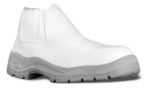 Bota Botina Branca Açougue Bico Pvc Bracol Epi Com Ca | Frete grátis