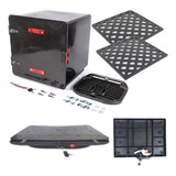 Caja Pizzera Delivery Cv Base Extraible Cerradura 2 Bandejas