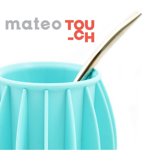 Mate Mateo Touch Silicona Colores Bombilla Acero Inoxidable