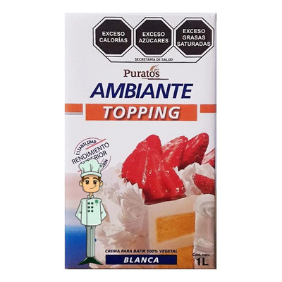 Crema Para Batir 100% Vegetal Ambiante Blanca 1 L | MercadoLibre
