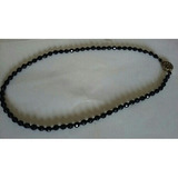 Collar Cristal Azabache 70c Gargantilla Borlas 8m Imperdible