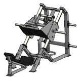 Plano Maquina De Gimnasio Prensa A 45 Modelo Impulse