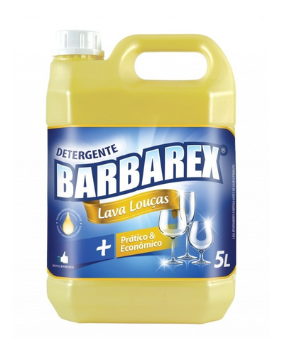Detergente Lava Louças Neutro Barbarex 5l