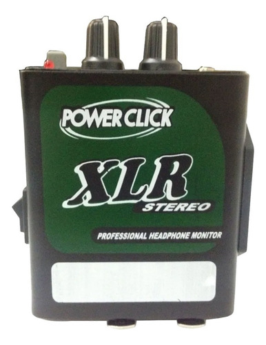 Amplificador Fone De Ouvido Power Click Xlr Stereo Com Fonte