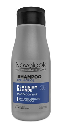 Shampoo Matizador Blue X 800ml. Novalook.