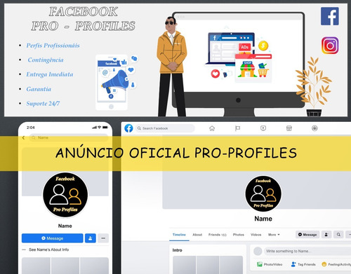 Pro Profiles: Contingência Fb, Perfil + Bm - Com Garantia!