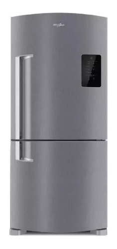 Heladera Con Freezer Bottom Mount Whirlpool Wre85ak Inox 