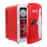 Refrigerador Portátil De 4 Lits, Color Rojo, Marca Pyle