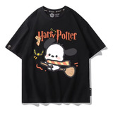 Camiseta De Manga Corta Estilo Anime Pochacco Brujo