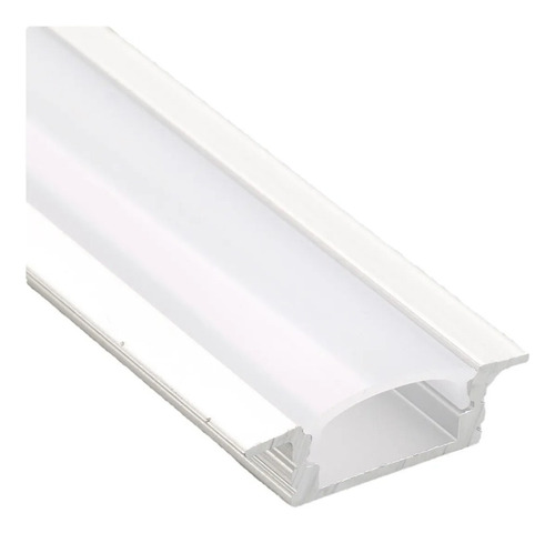 Perfil De Alumínio Slim Embutir 2 Metros Led-gesso-sanca-mdf