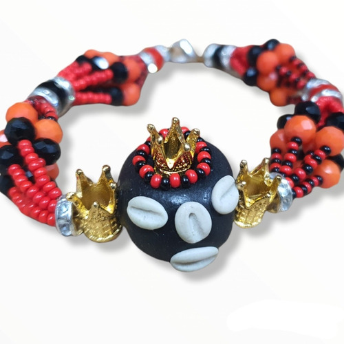 Jmk Religión | Ide Pulsera Elegua Con Santo Y Coronas. 