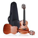 Lankro Ukelele De Concierto De Caoba Maciza, Kit De Inicio P