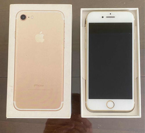 iPhone 7 128 Gb Gold Rose. Caja, Bateria 100%. No Envío