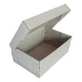 50 Cajas De Cartón Zapato Eco 20x13.5x8 Cms Café Mod 15-17