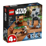 Lego Star Wars #75332 At-st  87 Pcs Ewok Wicket Biker Scout 