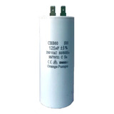 Capacitor Con Terminal 125mfd/250v Condensador 125uf/250v W