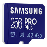 Memoria Micro Sd Xc 256gb Samsung Pro Plus 160mb/s 4k V30 A2