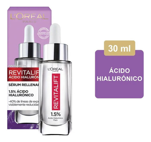 Sérum Rellenador Revitalift L'oréal Ácido Hialurónico 30 Ml