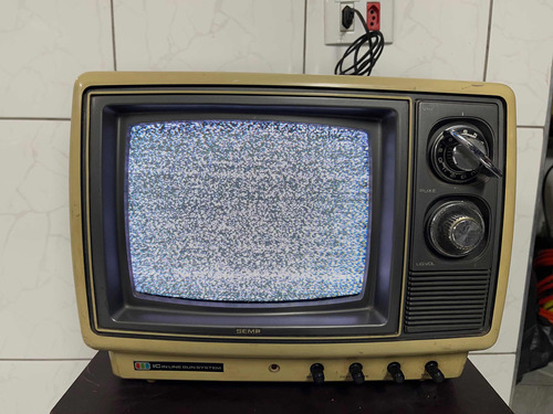 Televisão Tv Semp Antiga 10 Lc In Line Hunn System Bivolt