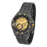 Relógio Bulova Masculino Octava Automático Esqueleto 98a293 Cor Da Correia Grafite Cor Do Bisel Grafite