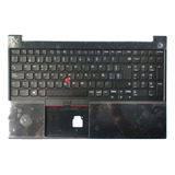 Teclado Lenovo Iluminado Thinkpad E15 G1, G2 Esp Color Negro