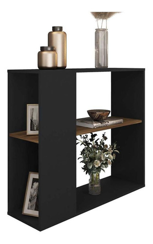 Aparador Buffet Decorativo 1 Prateleira Opala Preto Caemmun