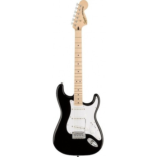 Guitarra Squier Stratocaster Affinity Negra Mástil De Maple