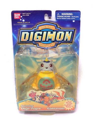 Gabumon Digimon Spinning Digi-tops Boneco Bandai 2000