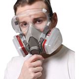 Máscara Antivirus, A Prueba De Polvo Y Gas Con Gafas