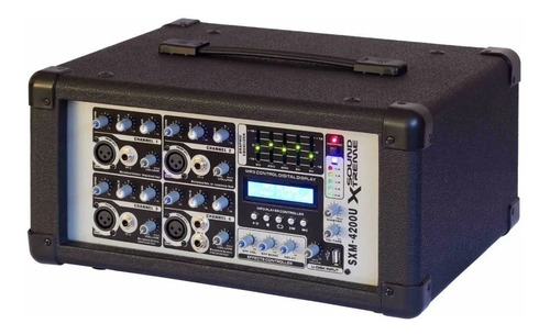 Consola Potenciada Sound Extreme Sxm 4200u Cabezal 4 Canales