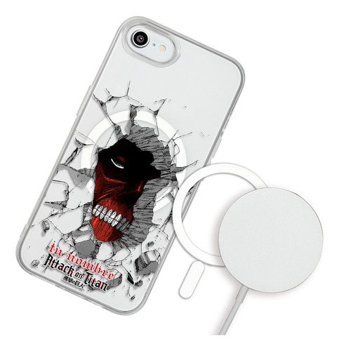 Funda Para iPhone Magsafe Colosal Nombre Attack On Titan