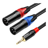 Divisor De Cables Xlr Macho A Doble Trs De 3,5 Mm - 1 M