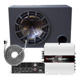 Caixa De Som 12 Pol Subwoofer Bravox + Módulo Taramps 400x1 