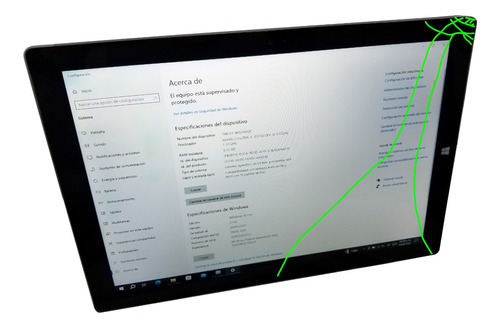 Microsoft Surface Pro 3 Usada 128gb 4gb Pantalla Agrietada