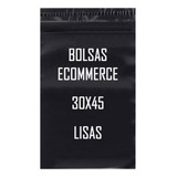 100 Bolsas Ecommerce Negra Lisas  N°2 30x45 C/ Adhesivo