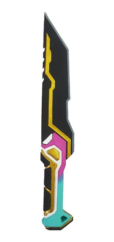Cuchillo Glitchpop Dagger Valorant - Cosplay - Impreso En 3d