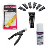 Kit Alongamento De Unhas Com Monomer Molde F1 E Cortador