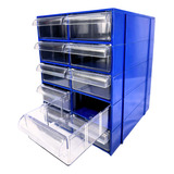 Gaveteiro Organizador Azul Multiuso Novo Magus Cg510/5