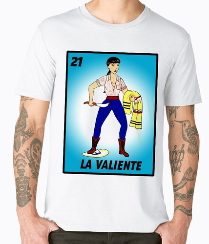 Playeras Cleen Alexer Loteria La Valiente Mod 18