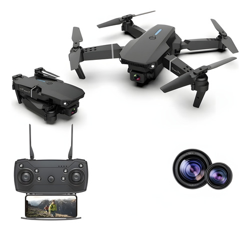 Drone Eachine E88 Com Dupla Camera Hd1080mp Wifi - Infantil