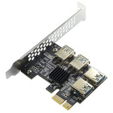 Adaptador Pcie 1 A 4 Usb 3.0 Multiplicador Riser Mineria