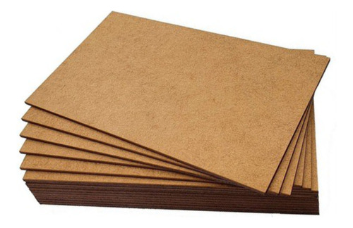 Chapa Mdf Cru 3mm 60x40 Cm Para Quadros E Artesanatos