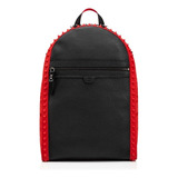 Mochila Backpack Christian Louboutin Cuero Granulado Black/red Difícil De Conseguir Louis Vuitton Prada Chanel Gucci Coach Jordan