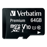 Tarjeta De Memoria Verbatim Premium Con Adaptador Sd 64gb