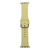 Malla Amarilla Compatible Con Apple Watch Serie 6 De 44mm 