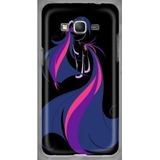 Funda Para Celular Pony Negro Morado Para Toda Marca De Cel