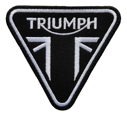 Parche Bordado Logo Motos Triumph Minimalista Tendencia 