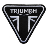 Parche Bordado Logo Motos Triumph Minimalista Tendencia 